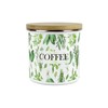 Purely Home Kitchen Herbs Coffee Canister - White & Green