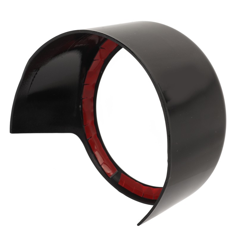 Front Grille Emblem Logo Ring Glossy Black Exterior Badge Decoration