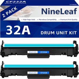 NineLeaf Compatible Drum Replacement for HP CF232A 32A Drum Unit Kit use for Laser Jet Pro M203d M203dn M203dw M227fdw M227fdn M227sdn M148dw M148fdw M118dw Printer (2 Pack,23000 Pages)
