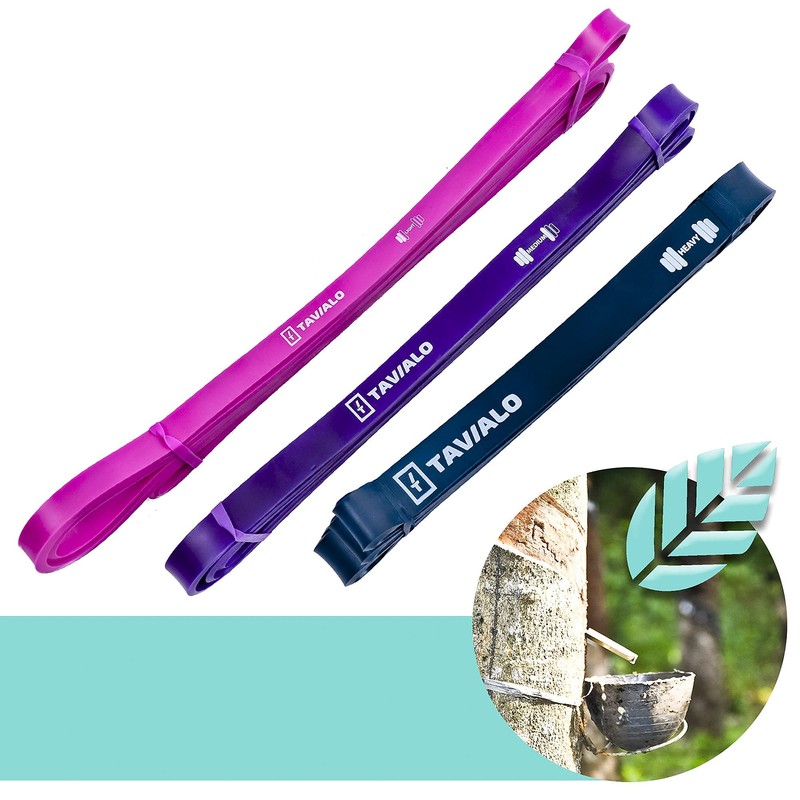 TAVIALO Fitness Bands Set, 3 Pieces Resistance Bands for Strength
