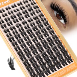 Wispy Lash Clusters Spiky Eyelash Extensions Fairy Cluster Lashes Natural Eyelashes Clusters Hair-Like Softness Lash Extensions Volume Individual Lashes Spikes Value Pack (210Pcs, 10-18MM)