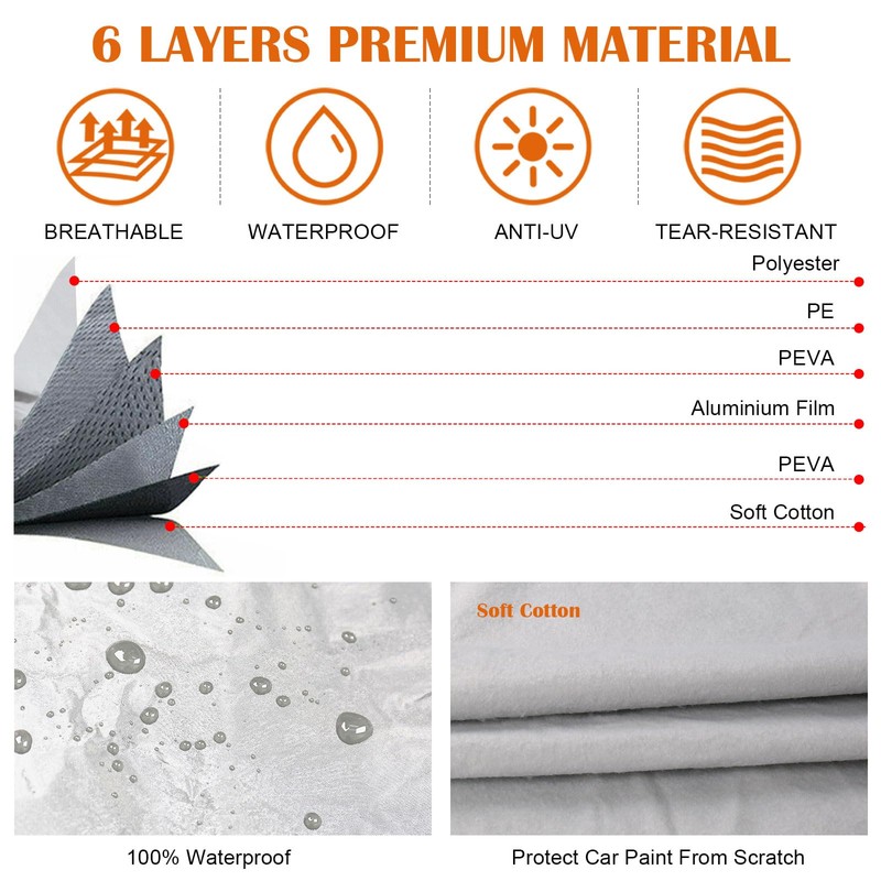 Waterproof Car Covers Replace for 2017-2025 Range Rover Velar, 6