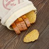 FwQoFvk 2 Pcs Bread Bag with Beeswax Lining, Reusable Cotton