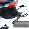 Universal Motorcycle License Plate Bracket, Adjustable Folding Mount Holder with