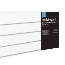 KingArt Stretched Canvas, 18" x 24", 4 Piece