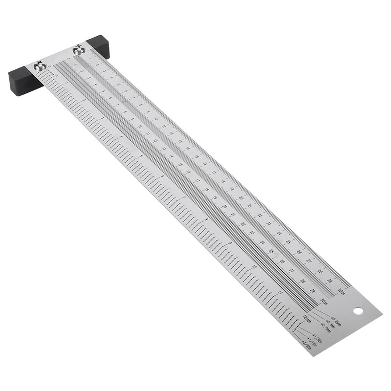 Ultra Precision Marking Ruler Stainless Steel Woodworking Scribing Ruler Gauging