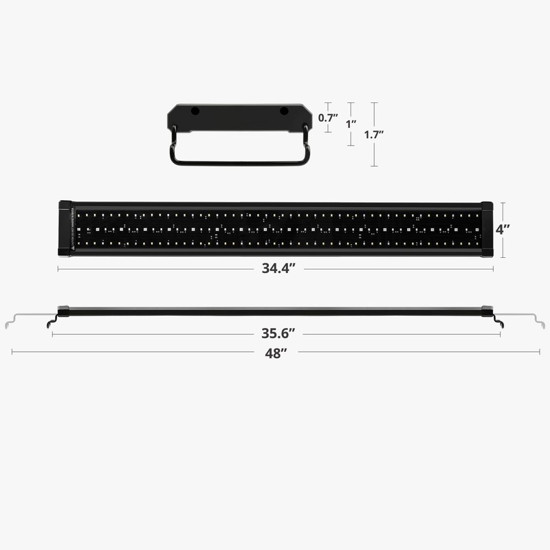 NICREW 36W Saltwater Aquarium Light, Marine LED Reef Light for