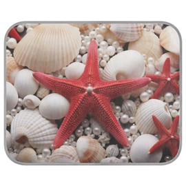 SEHANY Summer Sea Beach Dog Cooling Mat, 28" x 22", Portable Washable Ice Silk Pet Bed Cooling Mat Dog Cat Summer Cooling Pad for Crate Pet Bed Sofa Floor