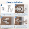 Chibery 4 Pack 1/4" Partial Overlay Soft Close Concealed Hinge