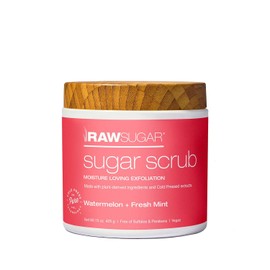 RAW SUGAR, Exfoliante Corporal Reparador a Base de Azcar, Hidrata la Piel, con Sanda y Menta Fresca, Prensado en Fro, Vegano, Libre de Sulfatos y...  
