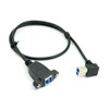 chenyang Printer Cable,USB 3.0 Type B Male to Female 90