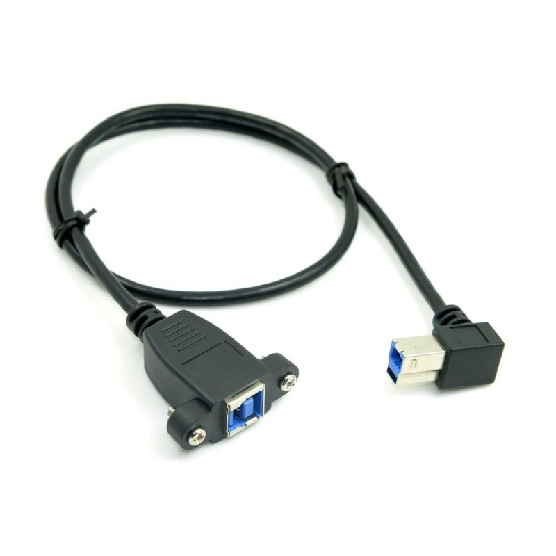 chenyang Printer Cable,USB 3.0 Type B Male to Female 90