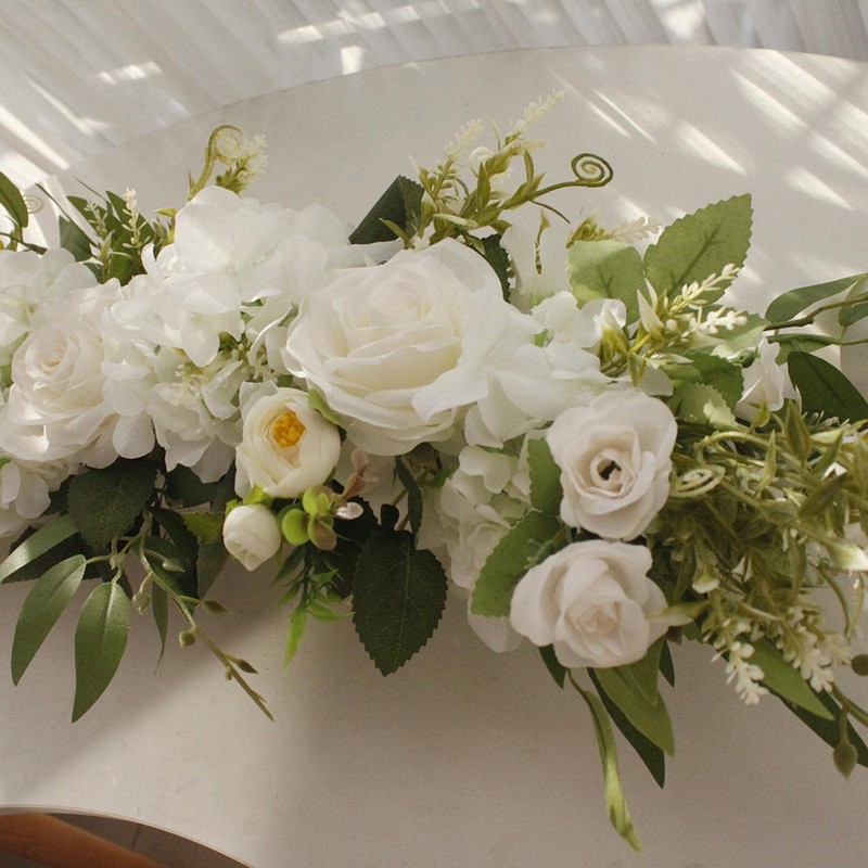 Wedding Arch Flowers,Rustic Flower Swag for Wedding Arch - Artificial