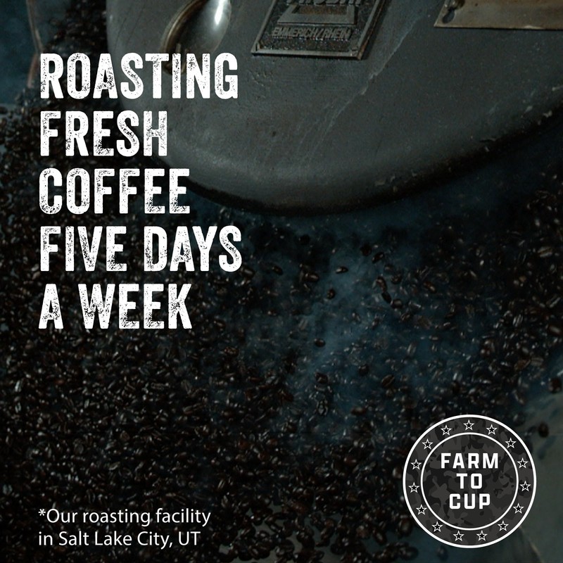 Black Rifle Coffee Company Gunship Roast, 12oz Bag, Whole Bean