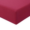 RUIKASI Double Fitted Sheet Deep - Red Bottom Sheet for