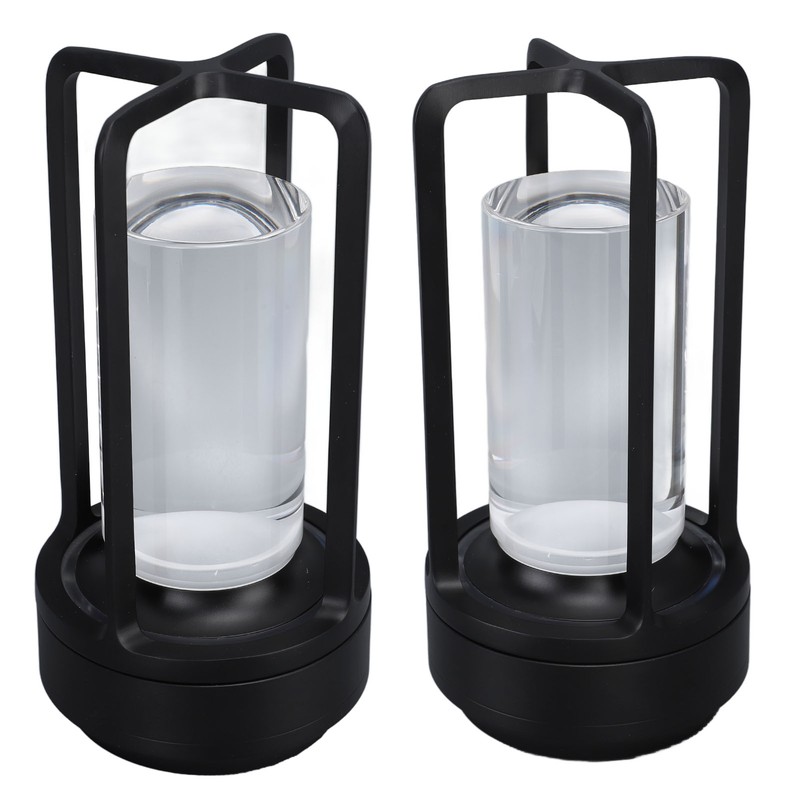 Cordless Table Lamp Crystal Lampshade 16 Color Temperatures Remote Control