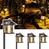 GIGALUMI Japanese Decor Solar Lights for Outside, Pathway Lights 4