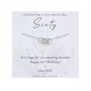 Lilian Belle 60th Birthday 925 Sterling Silver Bracelet Jewellery Gift