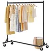 Hoctieon Z Rack, Rolling Clothes Racks with Z-Base, Heavy Duty