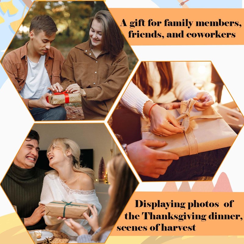 patcate 4×6 Fall Picture Frame, Thanksgiving Gifts for Boys Girls,