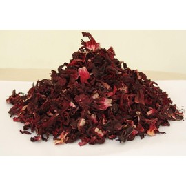 Naturally Grown Dried Hibiscus Flowers Loose Leaf Herbal Tea Premium Quality! Free UK P&P (100g)