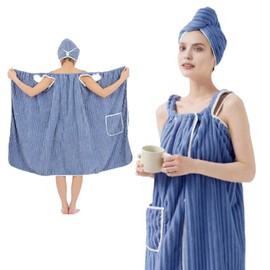 Ranunculus mi Warmth of One Op Mama, Wear Towel, Wear Towel, Bathrobe, Wrap Towel, Bathrobe, Bathtub, Microfiber, Absorbent, Quick Drying, Convenient Goods