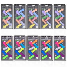 Realand 16 Colors Sticky Tabs, Arrow Flags, Translucent Book Tabs, Page Markers, Index, Sticky Notes, Notes, Stickers for Notes, 1600 Pieces, Neon Colors+Morandi Colors