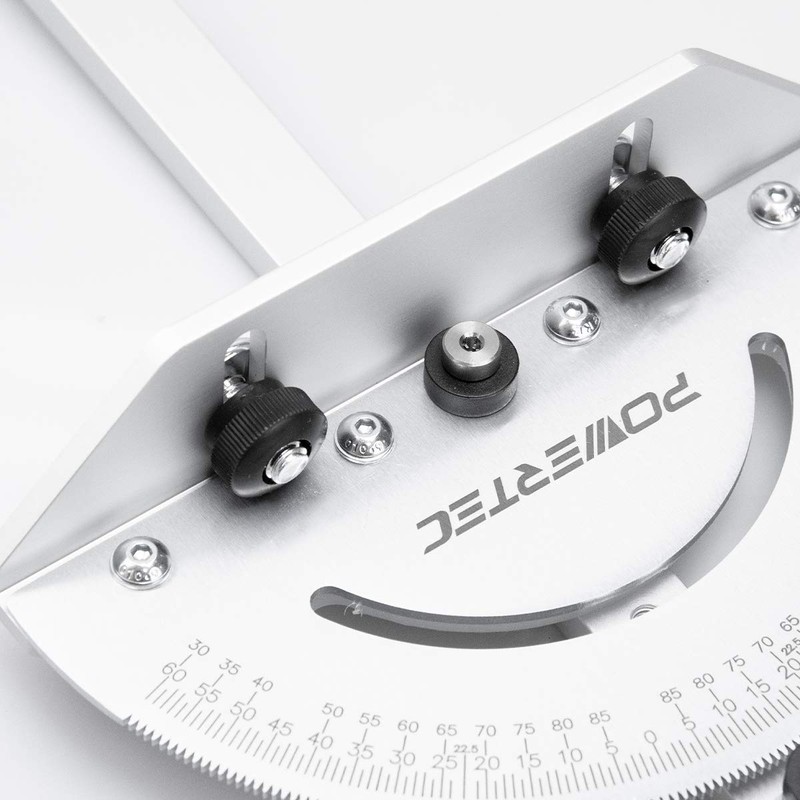 POWERTEC 71143 Deluxe Miter Gauge for Table Saw | Miter