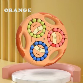 KAMINRUN Fidget Toys - Sensory Toys for Kids, Puzzles Games for Teenage/Adults, Stress Relief Gifts, Learning & Education Kids Toys, Anxiety Relief Rotating Magic Bean Puzzle Cubes(Yello)