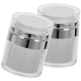 OATIPHO 2Pcs Leakproof Pump Cream Bottles Portable Lotion Containers for Travel Durable Material Practical Sub Bottles for Skincare Essentials Compact Design