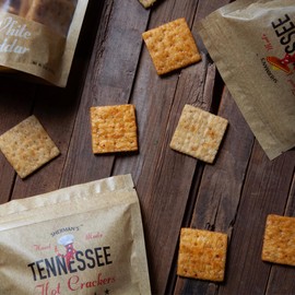 Sherman's Tennessee Hot Crackers, Spicy Snack Cracker Variety Pack, (4 Pack, 4 flavors - Original, Fiesta, Garlic Parmesan, and White Cheddar)