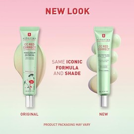 Erborian CC Crema Correctora de Color Verde SPF 25, Neutraliza el Enrojecimiento, Calma la Piel, Ligera, Prebase Perfectora del Tono, Cuidado de la Pi