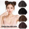 Furimuk 2PCS Space Buns Hair Pieces, Mini Claw Clip in