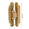 Door Hinges Adjustable 180 Degrees Opening Angle 3D Folding Door