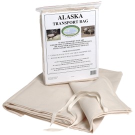 Alaska Game Bags Game Moose/Elk/Bear Hide Transport Bag, 36X48-Inch, White (ATB3648)