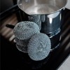 Sorbo Metal Pan Scourers, 4 Pack, Metalic