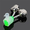 CRZQXOUR 15 PCS Silver Fishing Rod Bells Double Bell Green