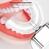 Ultrasonic U Shaped Toothbrushes For Adults High Frequency Vibration Soft