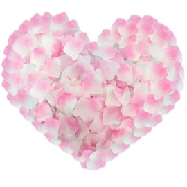 AWARDSEN 3000pcs Pink Rose Petals Fake Rose Petals for Weddings Pink Cherry Blossom Petals for Valentines Romantic Decorations Fake Silk Rose Petals