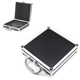 Aluminium Frame Tool Case with Padded Foam Travel Case(M 21.5x21.5x6.5cm)