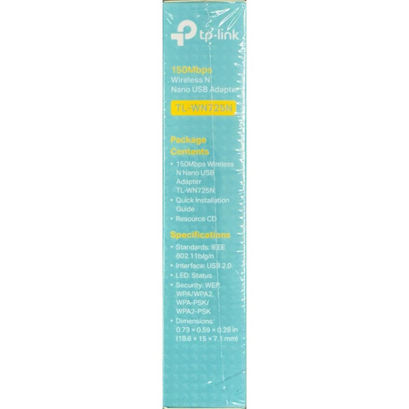TP-Link TL-WN725N (US) Ver 3.8 150Mbps Wireless N USB Adapter