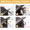 Faddare 3pcs Stroller Connector with 2pcs Stroller Hook, Connector for