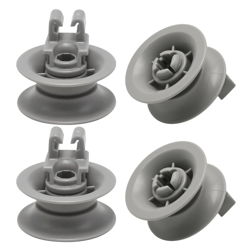 MospdyGear 4 Pcs 611666 Dishwasher Upper Basket Wheel, Dishwasher Racks