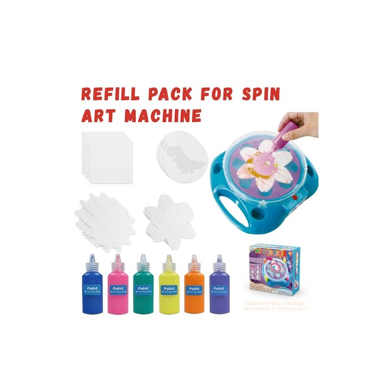 Spin Art Machine Variable Speed, Battery Operated Spinner - Paint