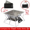 Brentwood Portable Stainless Steel Folding Charcoal BBQ Grill and Outdoor