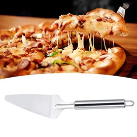 Cortador de pizza de acero inoxidable, cortador de pizza triangular multifuncional pala espátula accesorios de cocina, paquete de 2