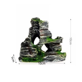 GYWHOOFT Aquarium Aquarium Object, Rock Mountains, Mountains, Hideaway, Shelter, Realistic Ornament, Figurine, Aquarium Object, Ornament, Algae, Realistic Reptile, Tropical Fish, Aquarium Rearing