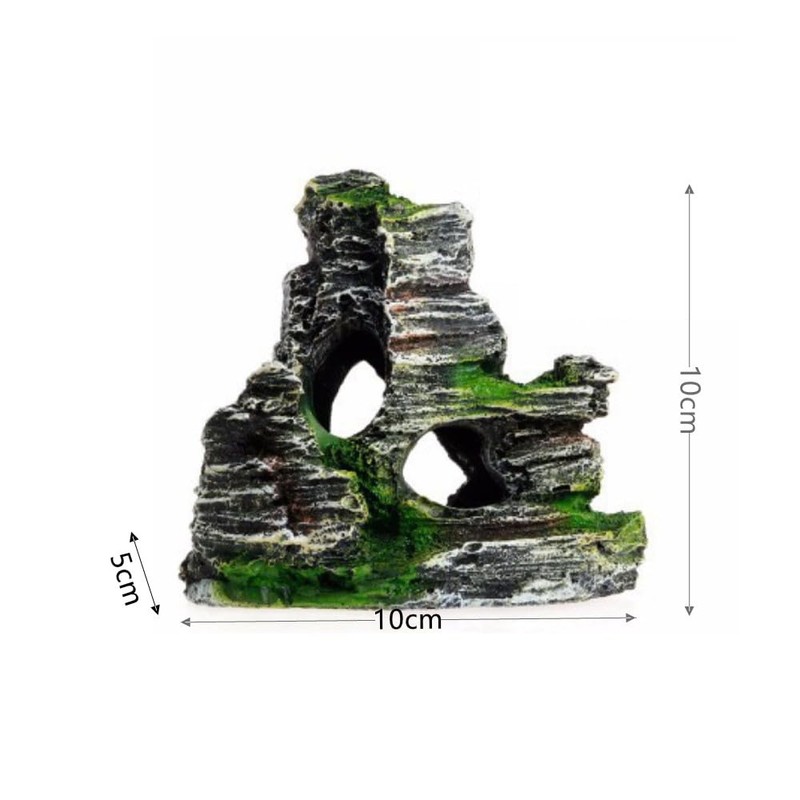 GYWHOOFT Aquarium Aquarium Object, Rock Mountains, Mountains, Hideaway, Shelter, Realistic
