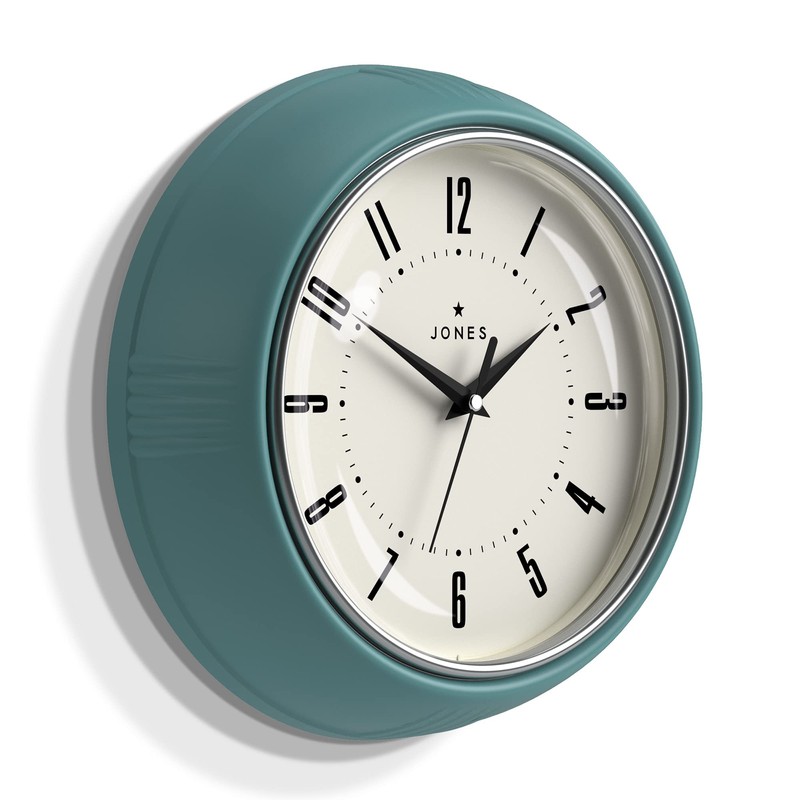 Jones Clocks® Ketchup wall clock | Retro round clock |