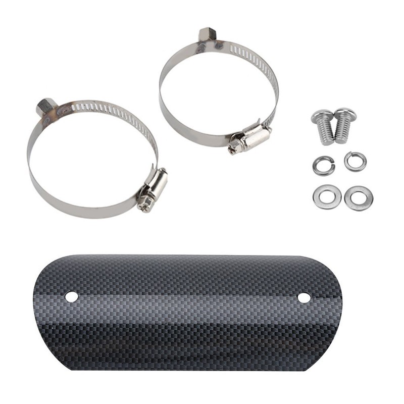 Keenso Universal Stainless Steel Motorcycle Exhaust Pipe Protector Centre Pipe